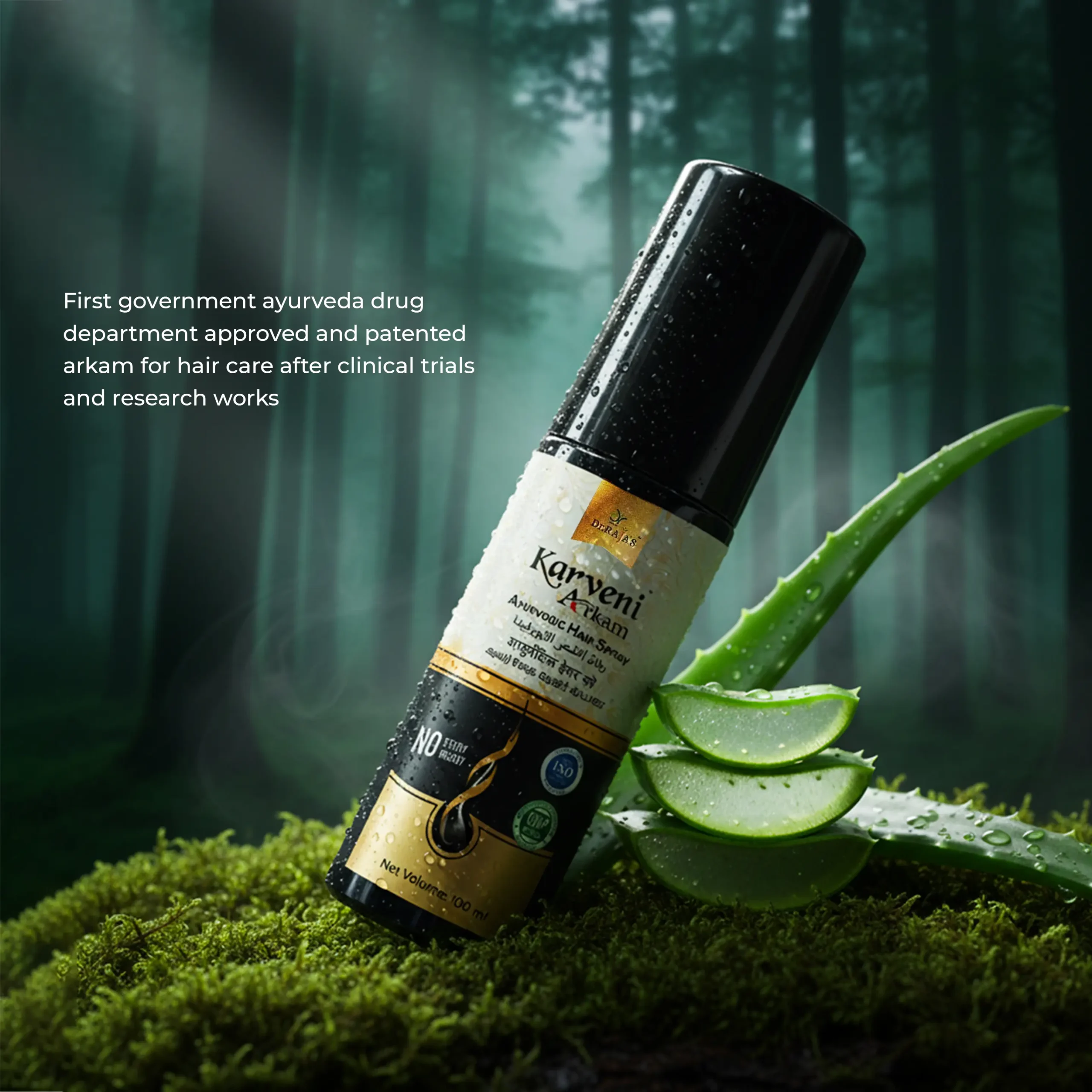 Karveni Arkam Ayurvedic Hair Spray(100ml) - Image 7